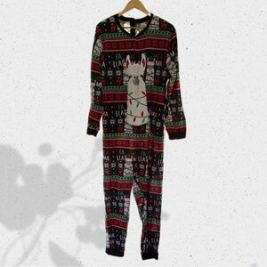 Llama Christmas Light Up DEC 25th Women’sSize Medium OnePiecePajama |Preowned|O1